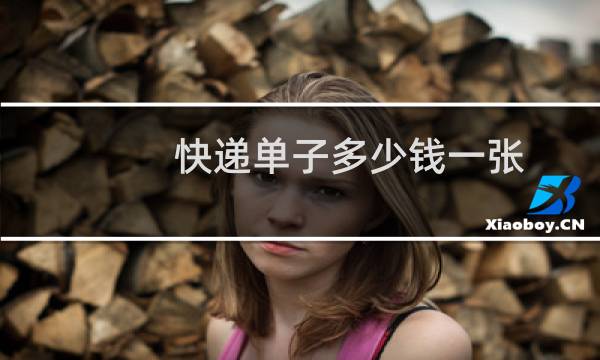 快递单子多少钱一张