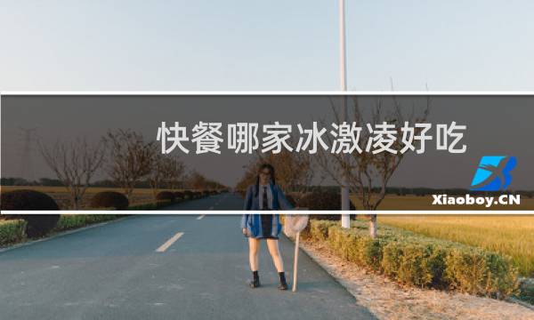 快餐哪家冰激凌好吃