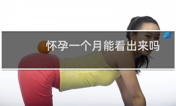 怀孕一个月能看出来吗