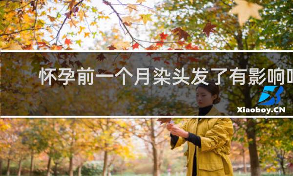 怀孕前一个月染头发了有影响吗