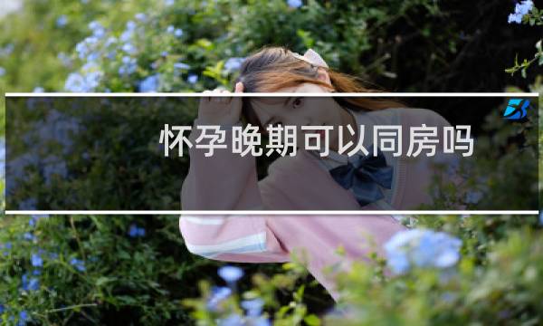 怀孕晚期可以同房吗?