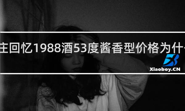 怀庄回忆1988酒53度酱香型价格为什么这么贵