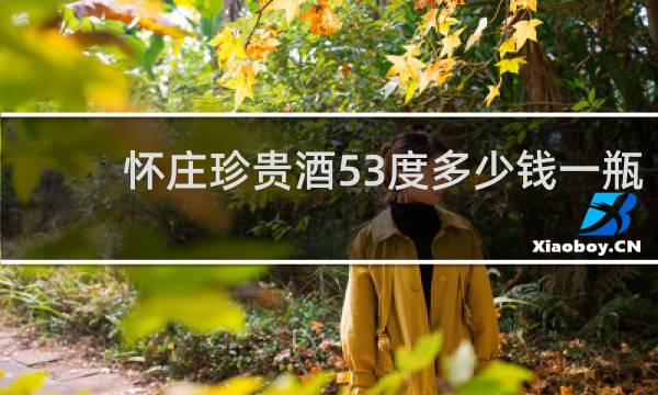 怀庄珍贵酒53度多少钱一瓶
