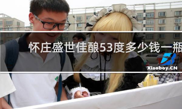 怀庄盛世佳酿53度多少钱一瓶