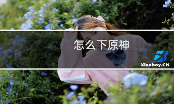 怎么下原神 游戏