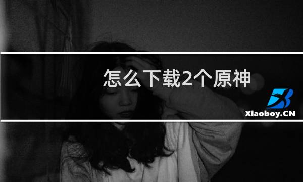 怎么下载2个原神