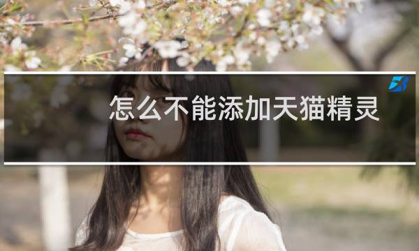 怎么不能添加天猫精灵