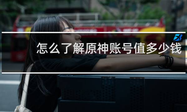 怎么了解原神账号值多少钱