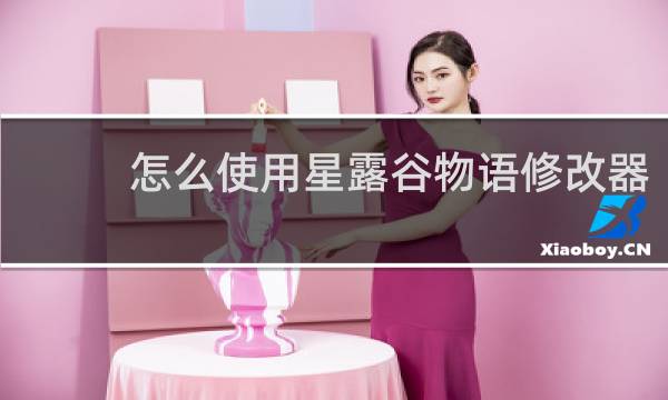 怎么使用星露谷物语修改器