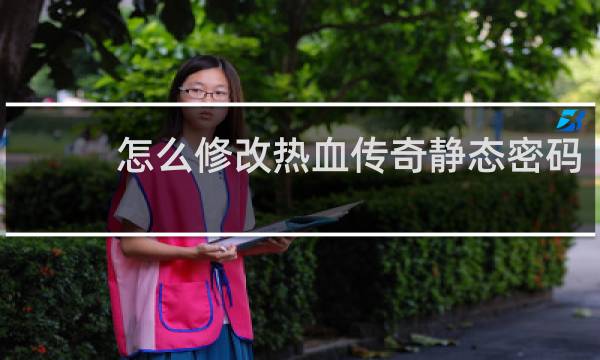 怎么修改热血传奇静态密码