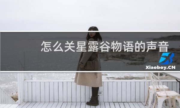 怎么关星露谷物语的声音