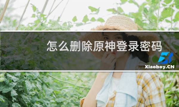 怎么删除原神登录密码