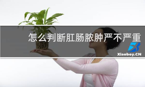 怎么判断肛肠脓肿严不严重