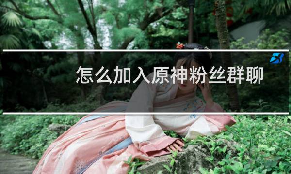 怎么加入原神粉丝群聊
