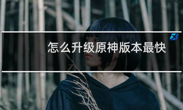 怎么升级原神版本最快