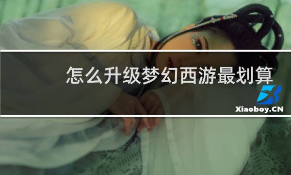 怎么升级梦幻西游最划算