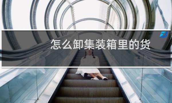 怎么卸集装箱里的货