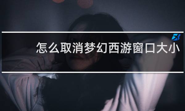怎么取消梦幻西游窗口大小
