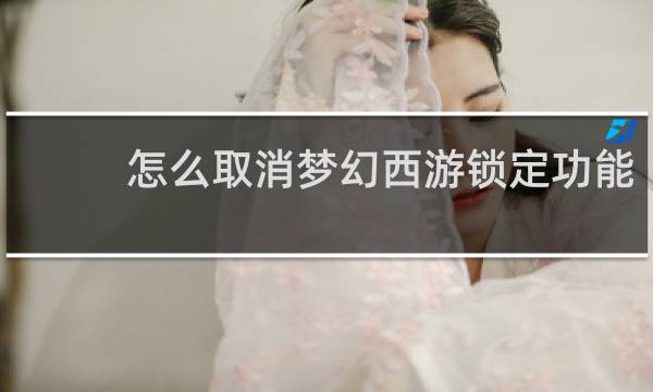 怎么取消梦幻西游锁定功能