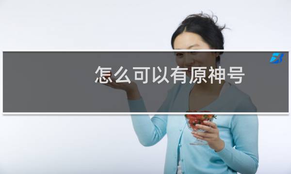 怎么可以有原神号