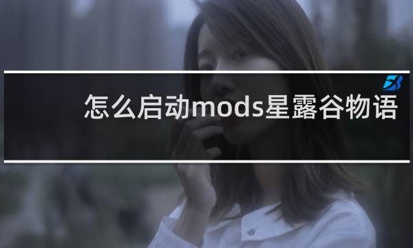 怎么启动mods星露谷物语