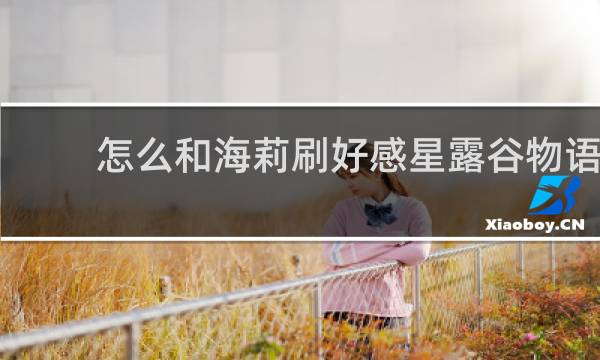 怎么和海莉刷好感星露谷物语