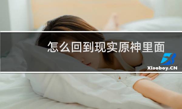 怎么回到现实原神里面