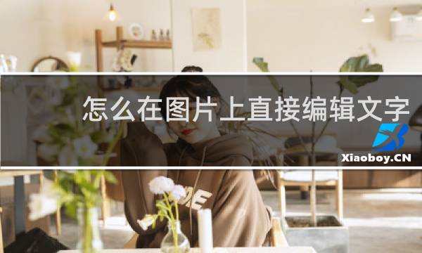 怎么在图片上直接编辑文字