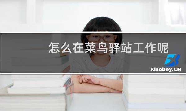 怎么在菜鸟驿站工作呢