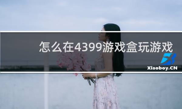 怎么在4399游戏盒玩游戏