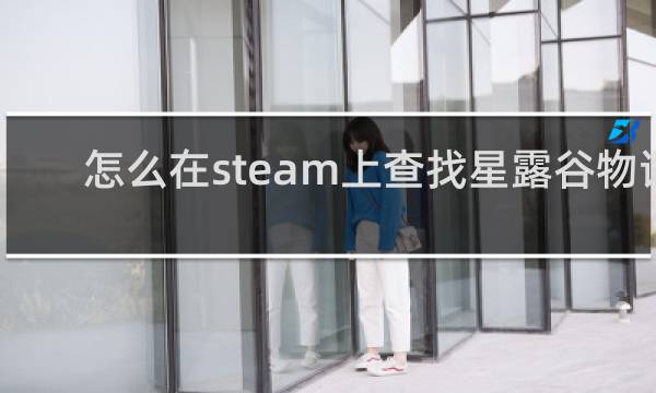 怎么在steam上查找星露谷物语