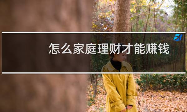 怎么家庭理财才能赚钱