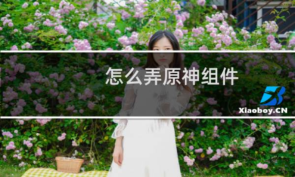 怎么弄原神组件