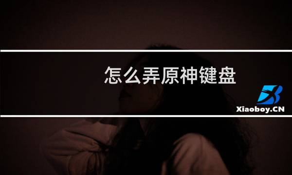 怎么弄原神键盘
