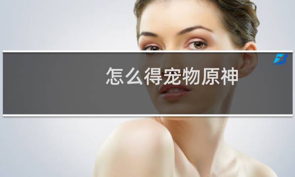 怎么得宠物原神