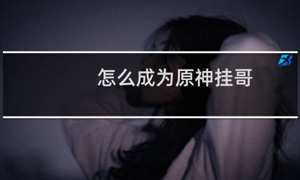 怎么成为原神挂哥