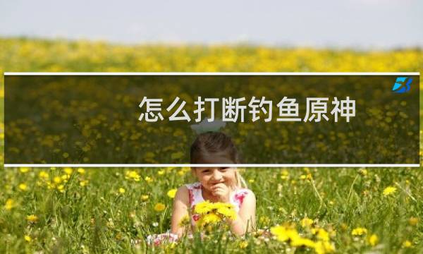 怎么打断钓鱼原神