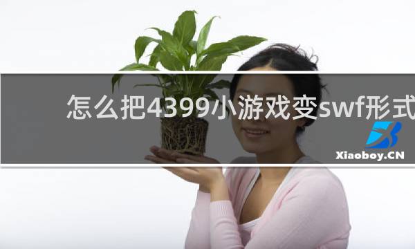 怎么把4399小游戏变swf形式