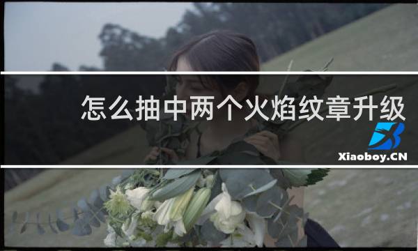 怎么抽中两个火焰纹章升级
