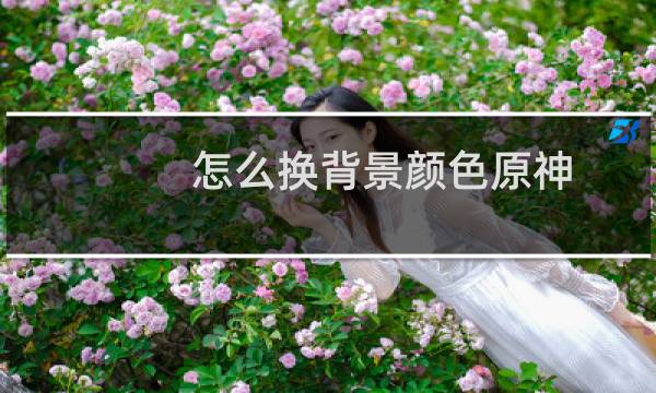 怎么换背景颜色原神