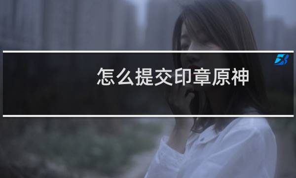 怎么提交印章原神