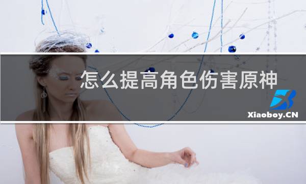 怎么提高角色伤害原神