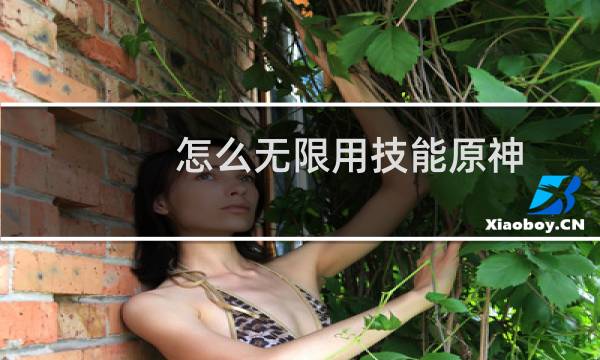 怎么无限用技能原神