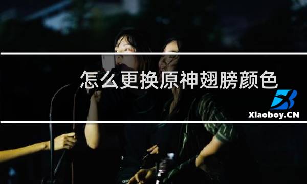 怎么更换原神翅膀颜色