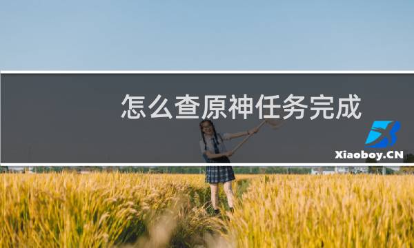 怎么查原神任务完成