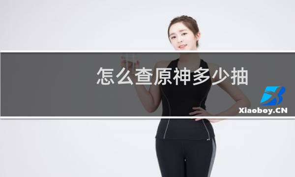 怎么查原神多少抽