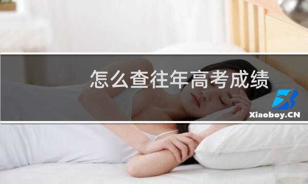 怎么查往年高考成绩