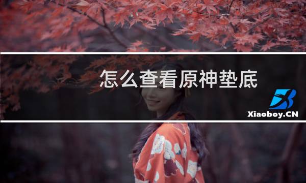 怎么查看原神垫底