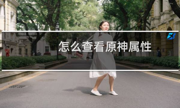 怎么查看原神属性