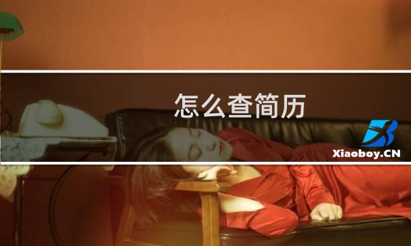 怎么查简历